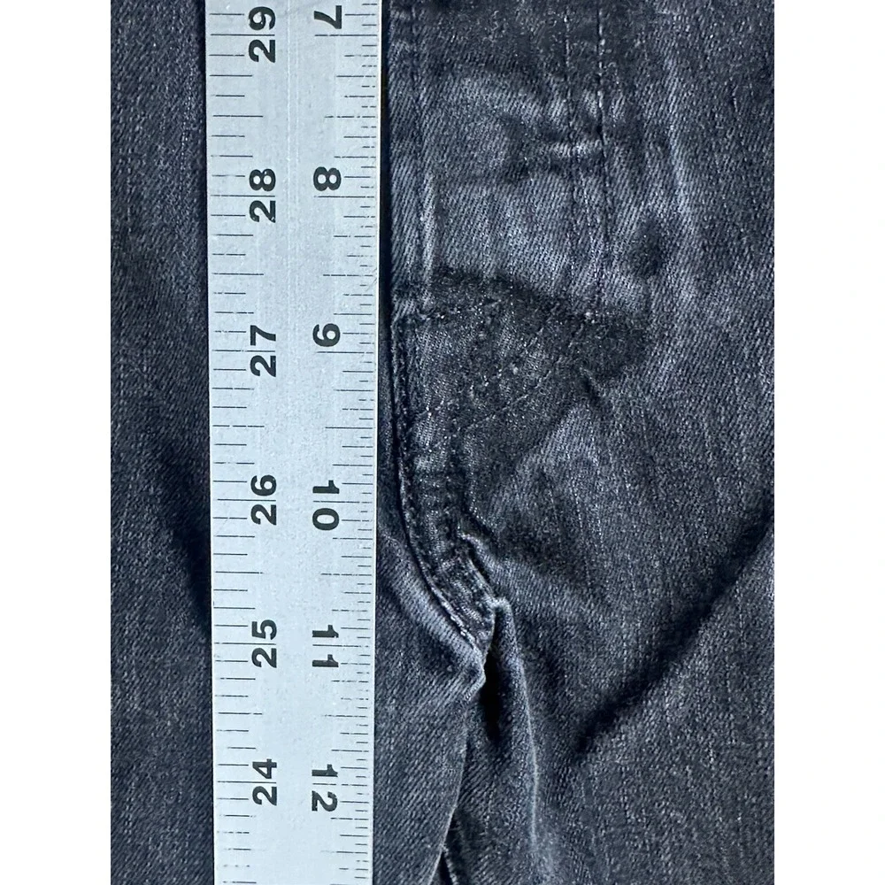 Levi's 501 Button Fly Straight Leg Jeans Men's Size 38x34(Actual 36x30) Black